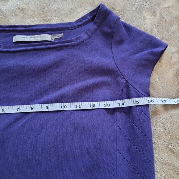 Marc New York Blue Fitted Dress - Size Medium - Picture 6 of 9